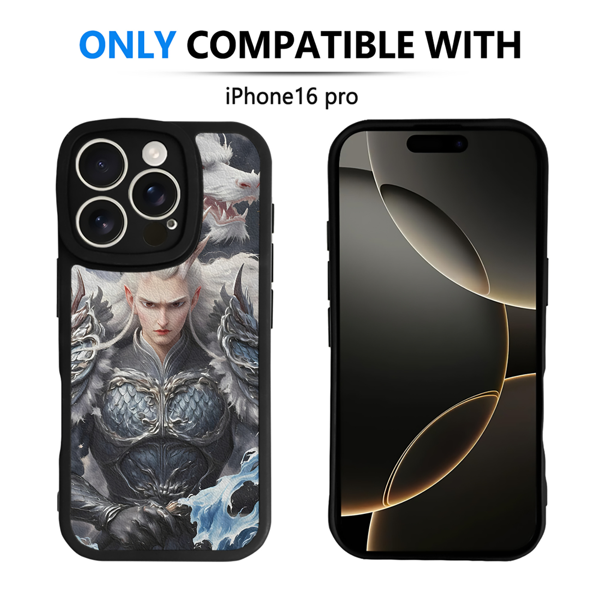 （画像用） Ne Zha 2 ナタ 魔童の大暴れ 【iPhone 16シリーズ対応】シリコンスマホケース（レザー調） 材質：シリコン